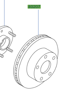 Genuine Nissan 350z Front Brake Disc Set