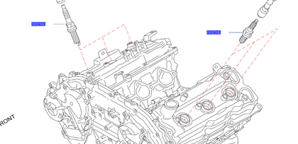 Genuine Nissan 350z Spark Plug Set