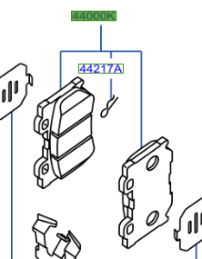 Genuine Nissan 370z Rear Brake Pads