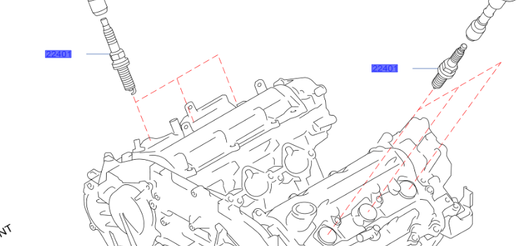 Genuine Nissan 370z Spark Plug Set