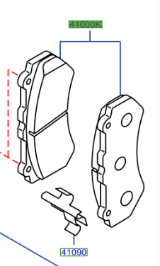 Genuine Nissan GT-R Front Brake Pads