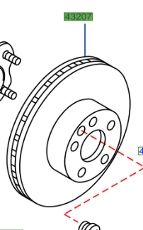 Genuine Nissan GT-R Rear Brake Discs