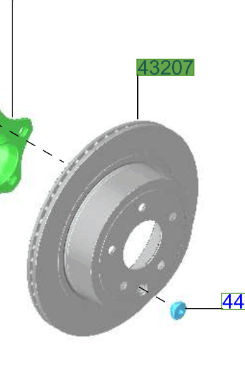 Genuine Nissan Leaf Rear Brake Discs