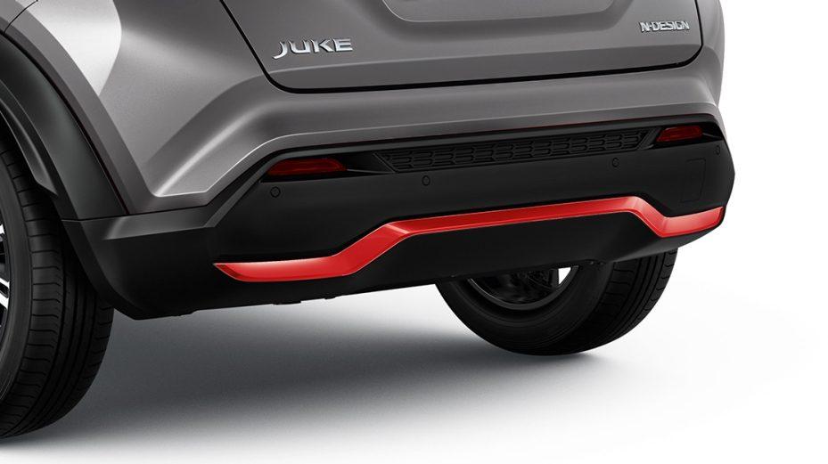 Nissan Juke (F16E) Rear Bumper Finisher, Fuji Sunset Red