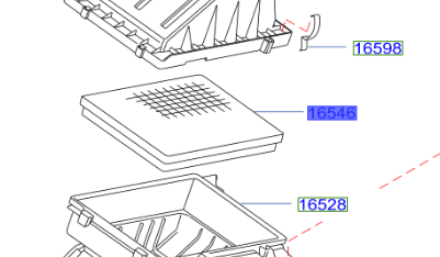 Genuine Nissan Navara Air Filter