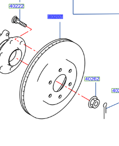 Genuine Nissan Navara Front Disc Set