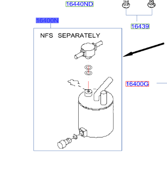 Genuine Nissan Navara Fuel Filter / Strainer