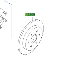 Genuine Nissan Navara Rear Disc / Drum Set