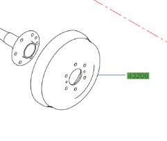 Genuine Nissan Navara Rear Disc / Drum Set