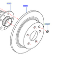 Genuine Nissan Qashqai Rear Disc Set