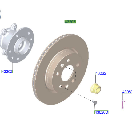 Genuine Nissan Qashqai Rear Disc Set