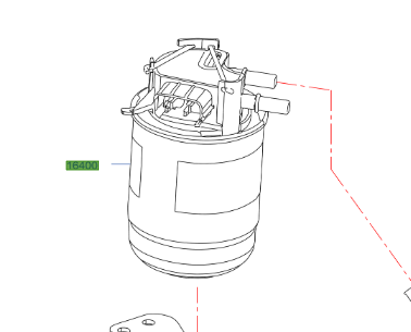 Genuine Nissan Qashqai Fuel Filter / Strainer