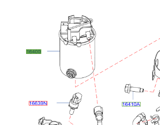 Genuine Nissan Qashqai Fuel Filter / Strainer