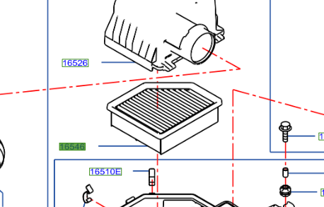 Genuine Nissan Qashqai Air Filter