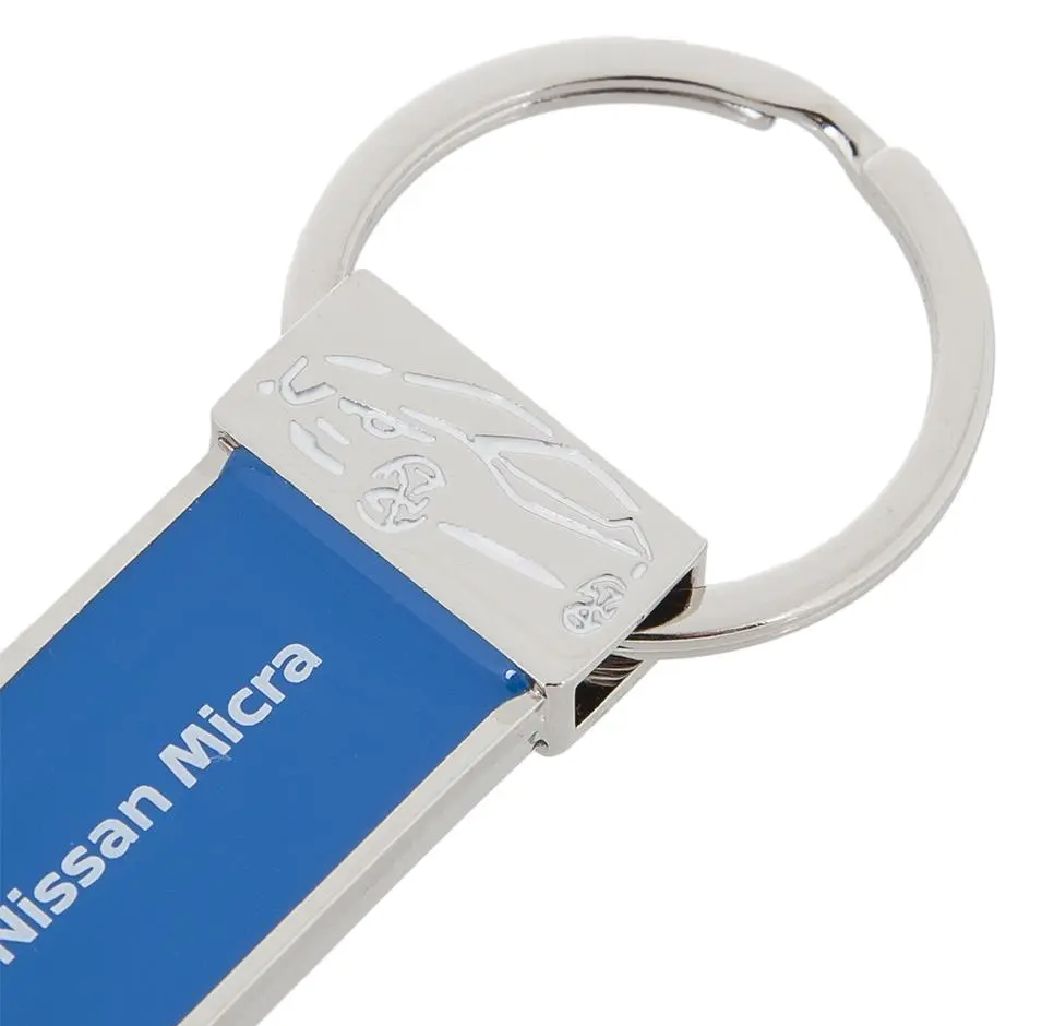 Nissan Micra Keyring, White/Blue